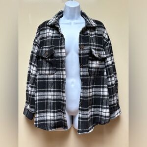 Black And White Plaid Jacket